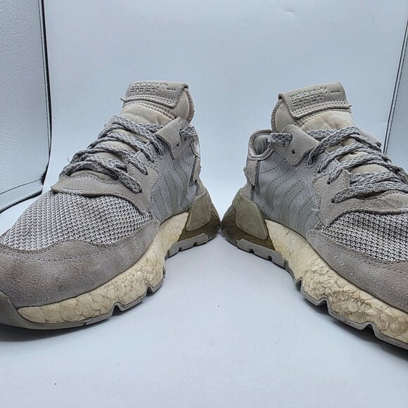 Adidas Nite Jogger Gold Metallic Boost EVM Mens Sise 9 Gray Shoes Athletic Walk main image 5